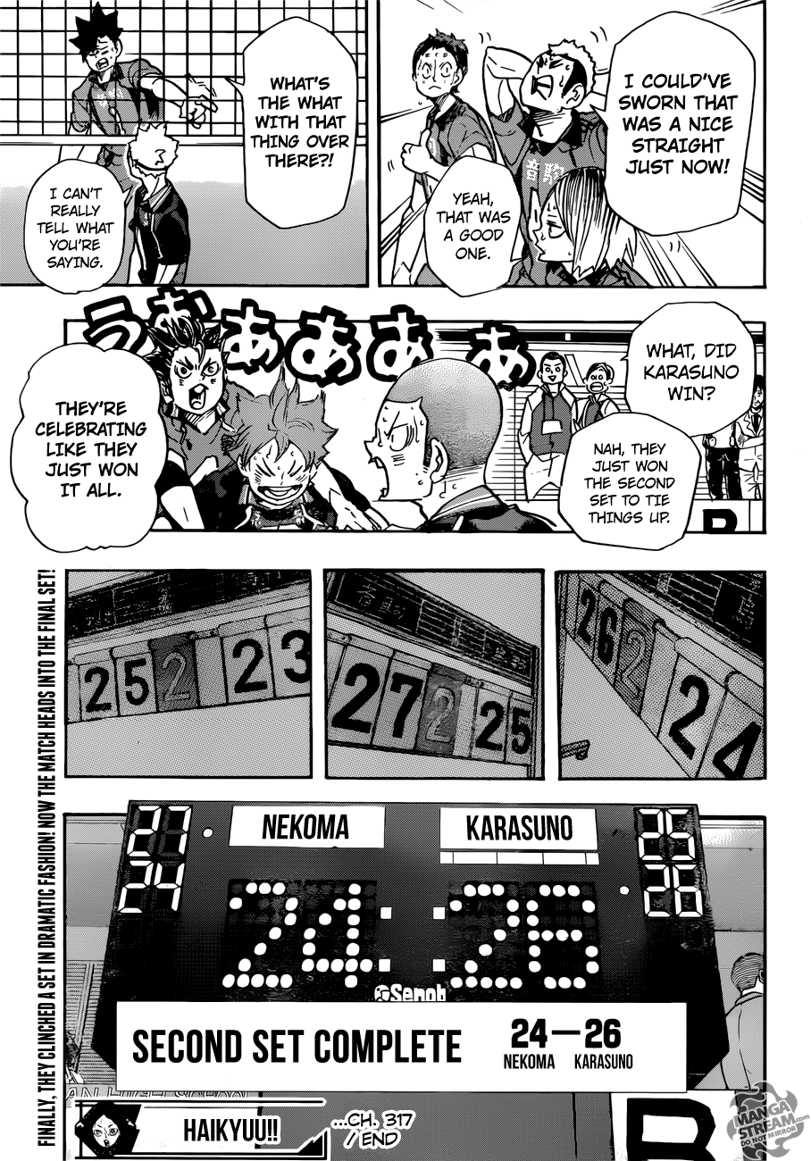 Haikyuu!!, Chapter 317 image 18